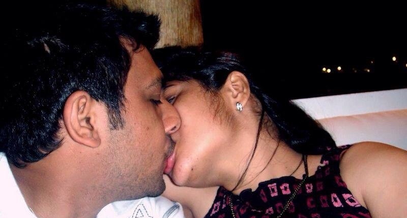 Indian Horny Lesbians Kissing - Indian Couple Hot Kissing Photos